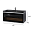 Тумба Нотте 100 подвесная Антрацит