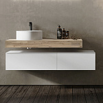 Тумба Modulare подвесная 140 белая